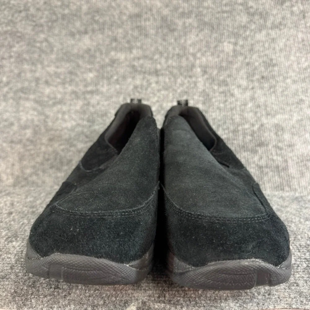 LL Bean Comfort Mocs Black Suede Slip On Walking Shoes Mens 10